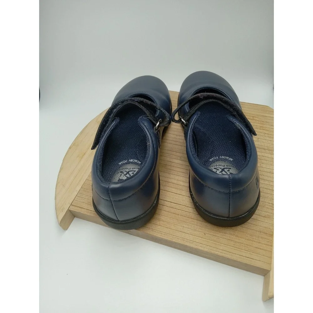 Hush Puppies Girl Shoes 12 Wide Lexi Navy Blue Leather School‎ or Formal